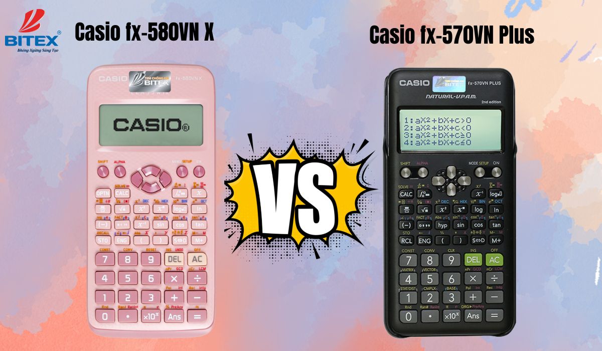 So sánh tính năng máy tính Casio fx 580VN X và Casio fx 570VN Plus